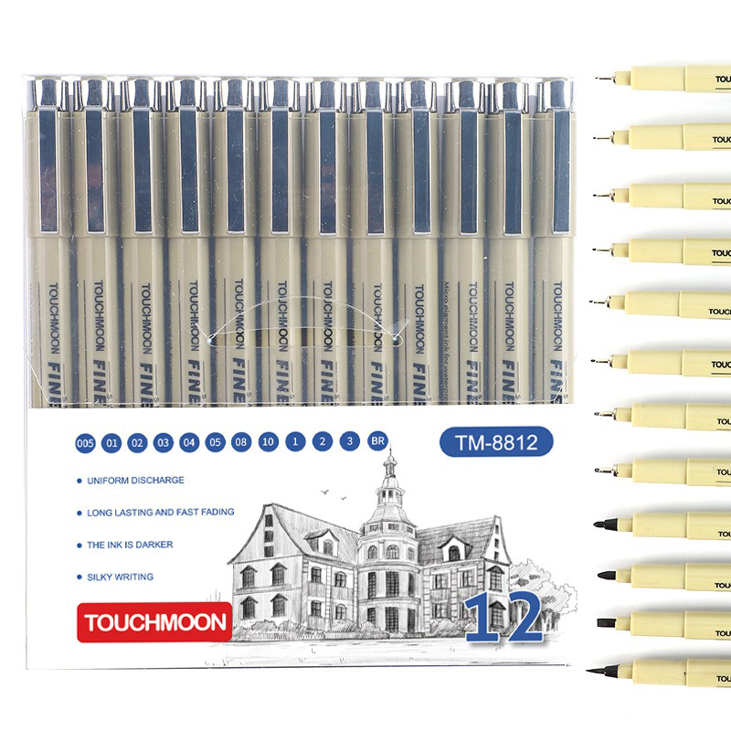 Copic Marker Sketch - 12 Ujung Pena Spidol Tinta Mikron