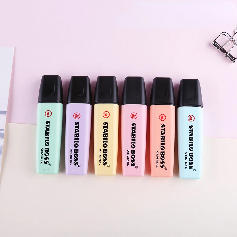 Stabilo Marker Boss - 6 Warna STABILO BOSS Macaron Warna