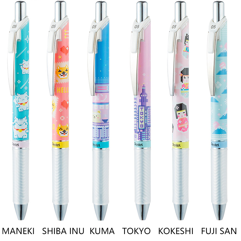 Pentel Pen Energel - 3 Buah/Lot LifeMaster Pentel EnerGel Titik