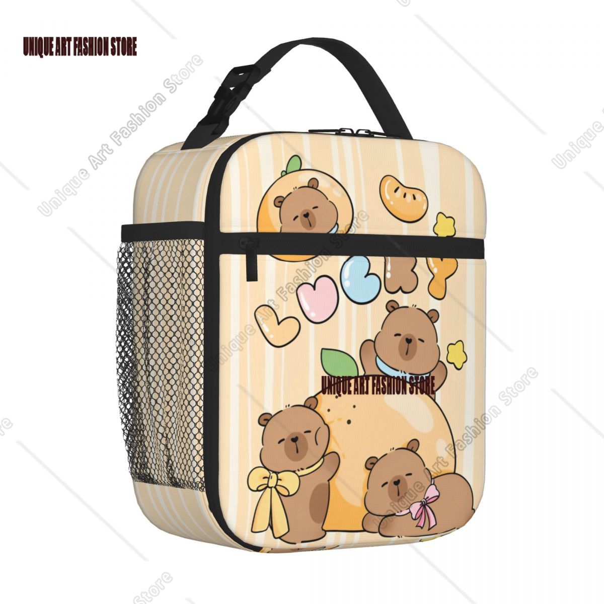 Tote Bag Sublimation - Tas Makan Siang Terisolasi Keberuntungan Kapibara