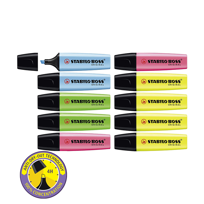 Stabilo Marker Boss - STABILO Highlighter BOSS Pastel ASLI -