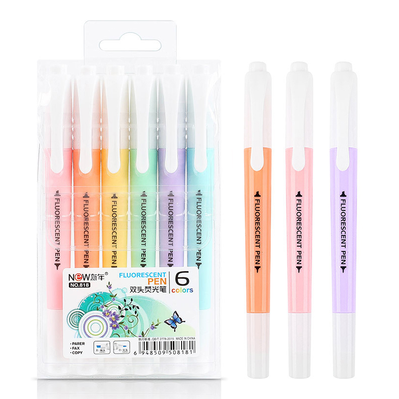 Stabilo Marker Boss - 6 buah/set pena Highlighter neon kepala
