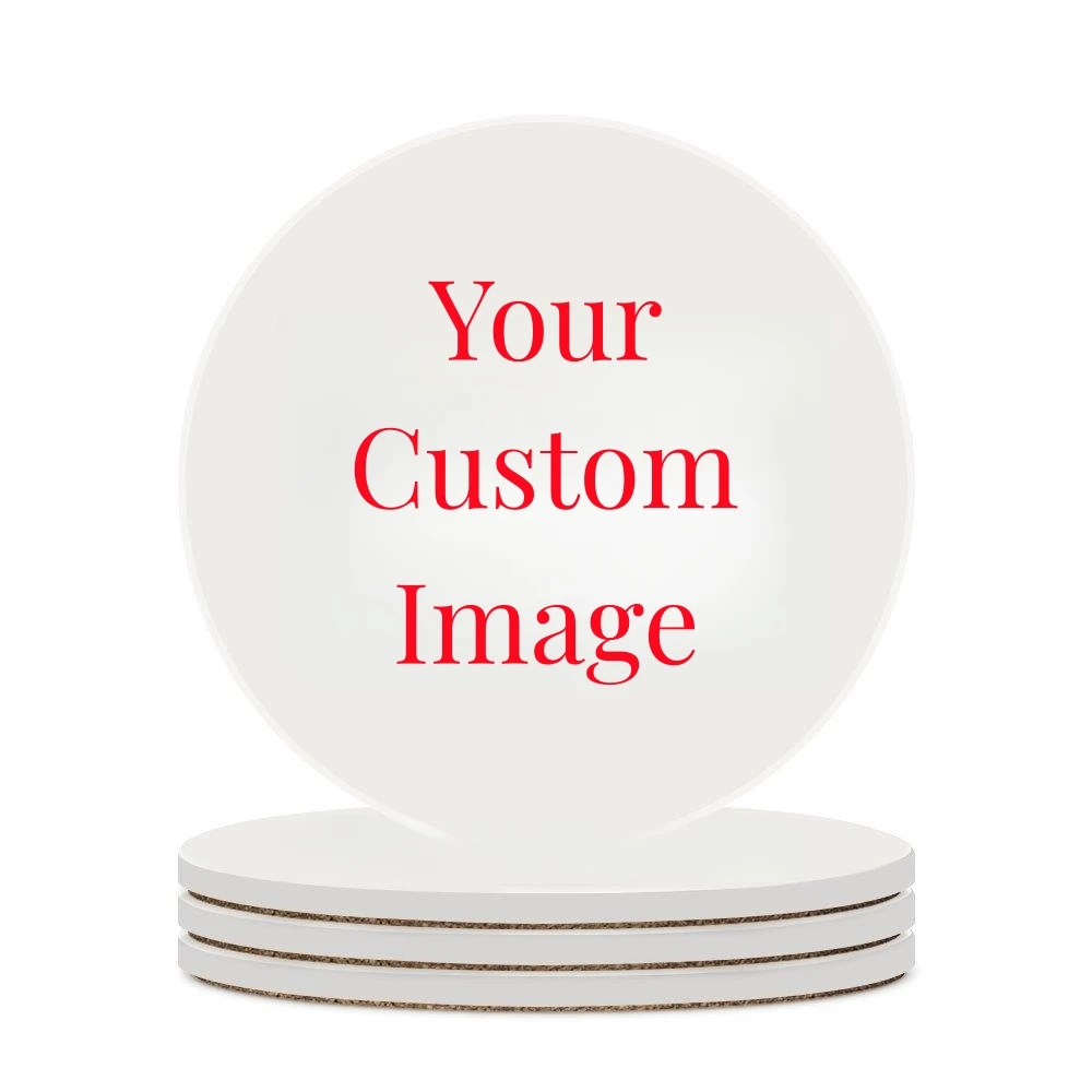 Coaster Sublimation Blank - Kustom dicetak bulat coaster penyerap keramik