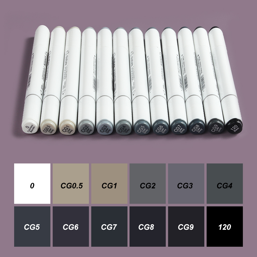 Thotine spidol 12 warna, spido - Copic Marker Sketch ulasan dan harga