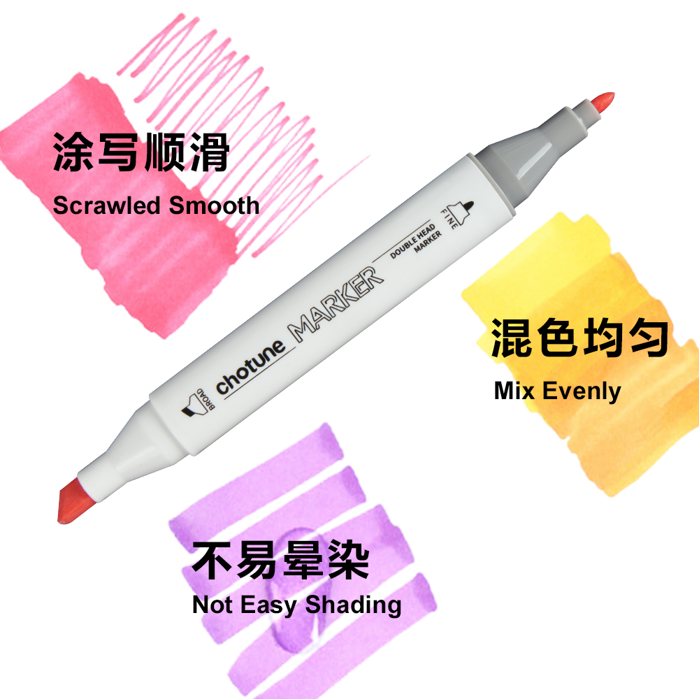 Thotine spidol 12 warna, spido - Copic Marker Sketch ulasan dan harga