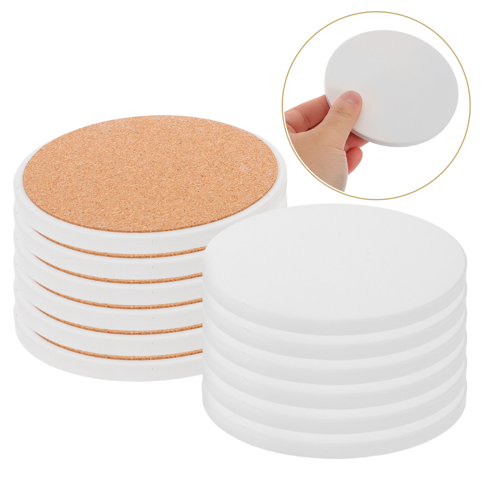 12 Buah Tatakan Gelas Sublimas - Coaster Sublimation Blank ulasan dan harga