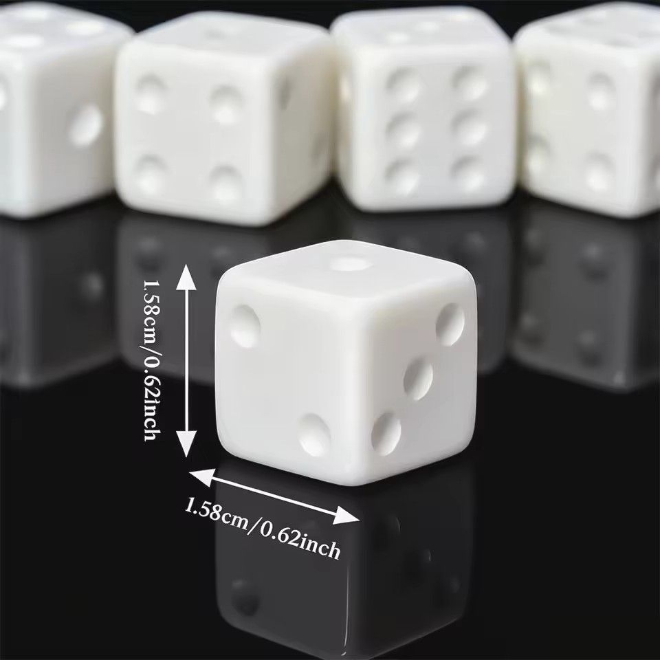 10 Buah/set Dadu Putih Kosong  - Puzzle Blank White ulasan dan harga
