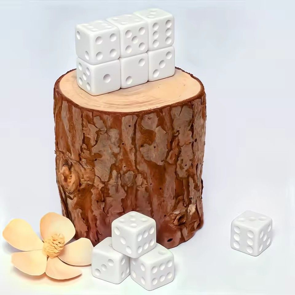 10 Buah/set Dadu Putih Kosong  - Puzzle Blank White ulasan dan harga