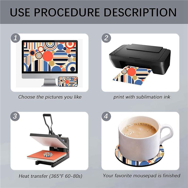 ABVT-160PC Alas Cangkir Kosong - Coaster Sublimation Blank ulasan dan harga