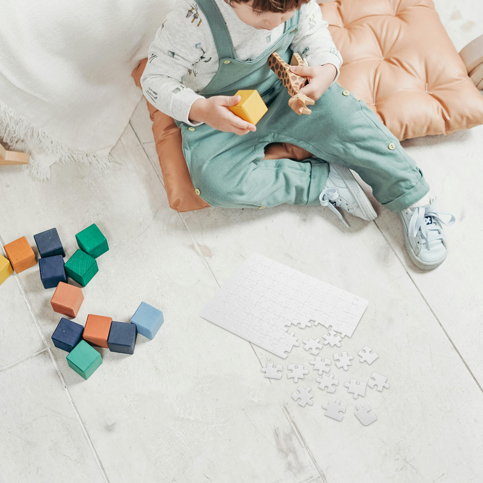 4 Lembar Papan Puzzle Kosong u - Puzzle Blank White ulasan dan harga