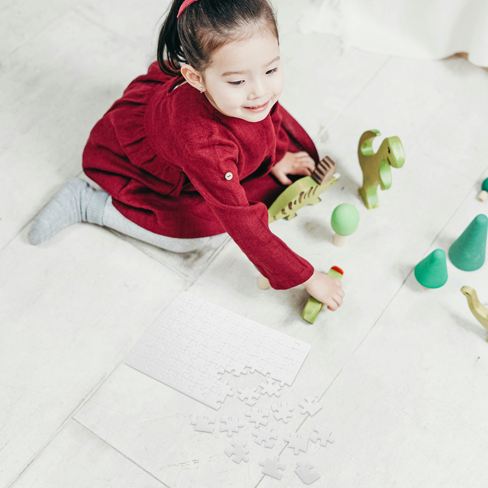 4 Lembar Papan Puzzle Kosong u - Puzzle Blank White ulasan dan harga