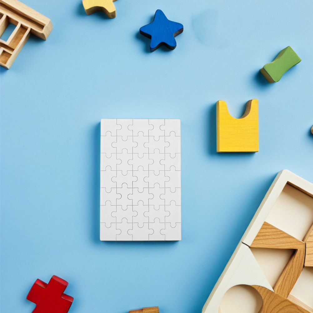 12 Buah Potongan Puzzle Sublim - Puzzle Blank White ulasan dan harga