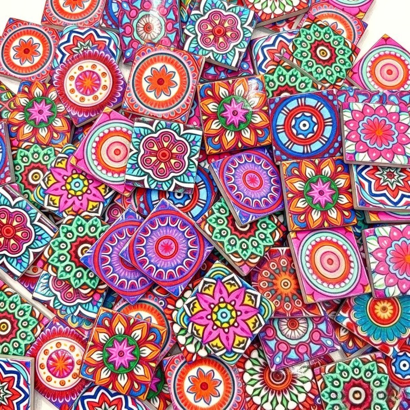 Mosaik Keramik Cetak Mandala 1 - Ceramic Tile Blank ulasan dan harga