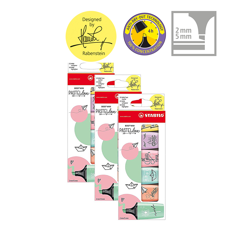 STABILO BOSS MINI Pastellove - - Stabilo Marker Boss ulasan dan harga