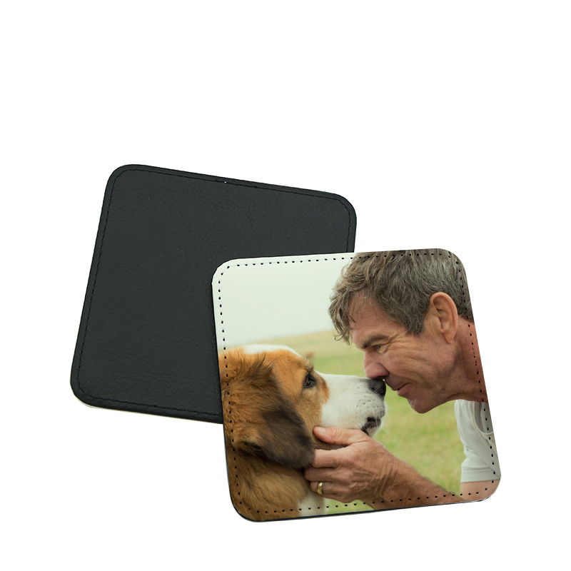10pcs/lot Alas Cangkir Kulit P - Coaster Sublimation Blank ulasan dan harga