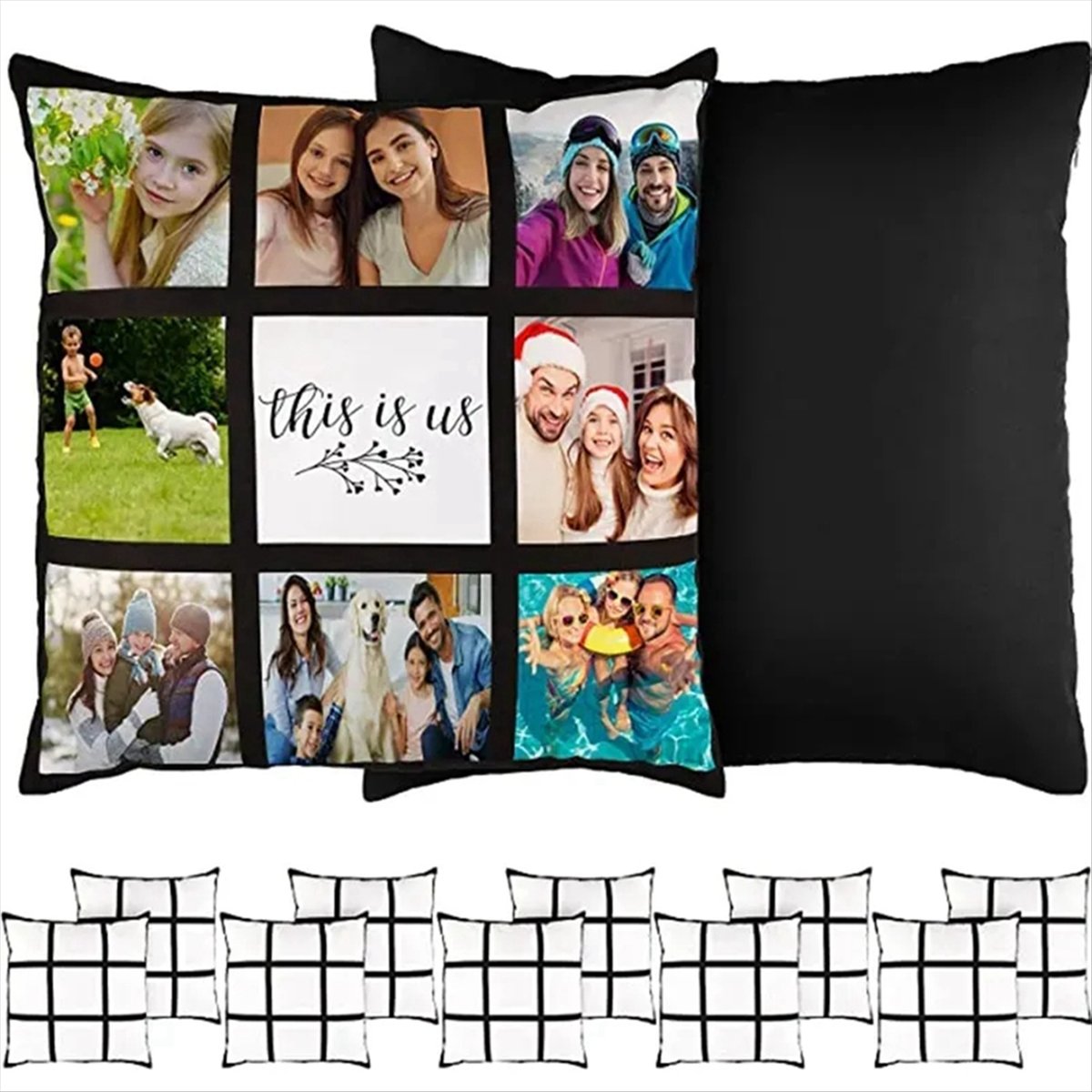 ABNH 6 Buah Sarung Bantal Pane - Pillow Cover Sublimation ulasan dan harga