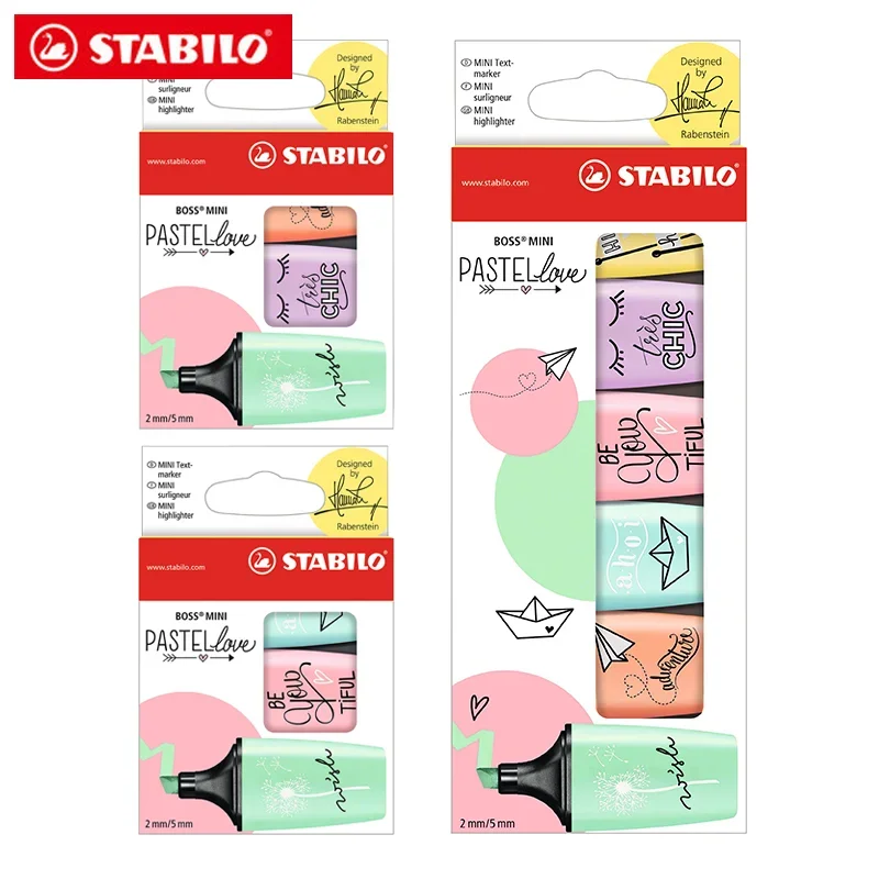 3/6 Warna/Set Jerman STABILO M - Stabilo Marker Boss ulasan dan harga