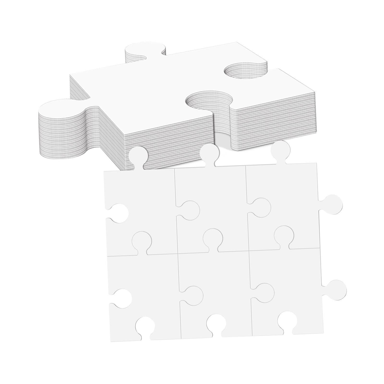 Aksesori Puzzle Jigsaw Kosong  - Puzzle Blank White ulasan dan harga
