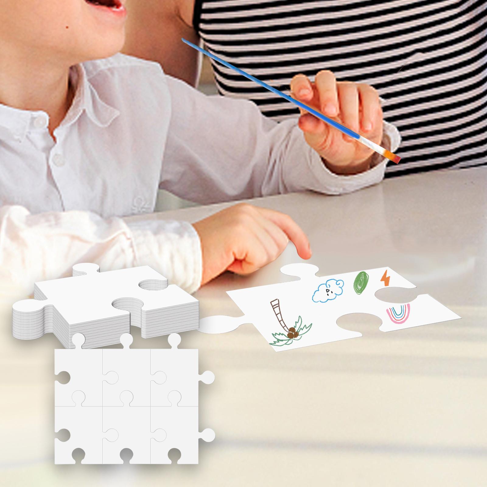 Aksesori Puzzle Jigsaw Kosong  - Puzzle Blank White ulasan dan harga