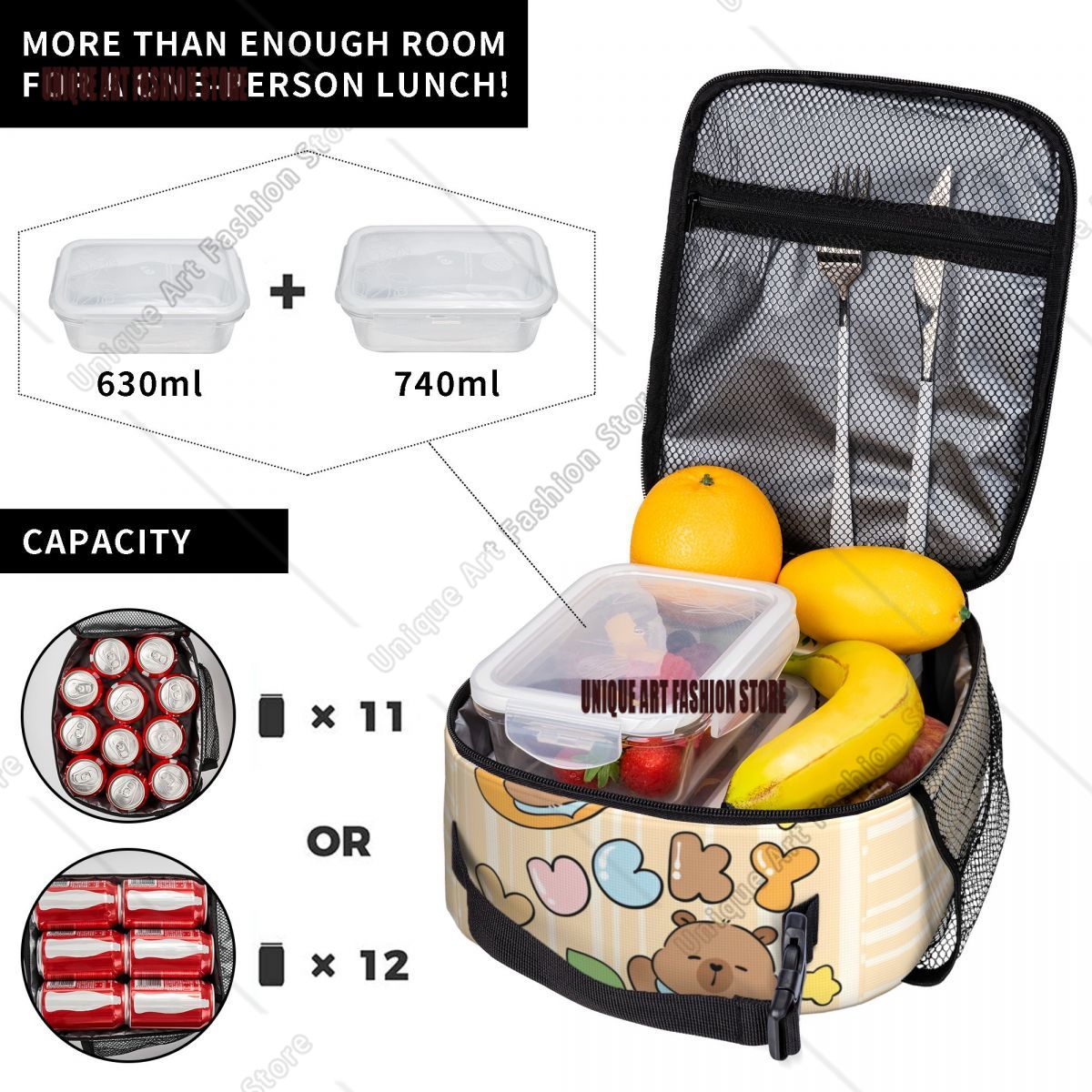 Tas Makan Siang Terisolasi Keb - Tote Bag Sublimation ulasan dan harga