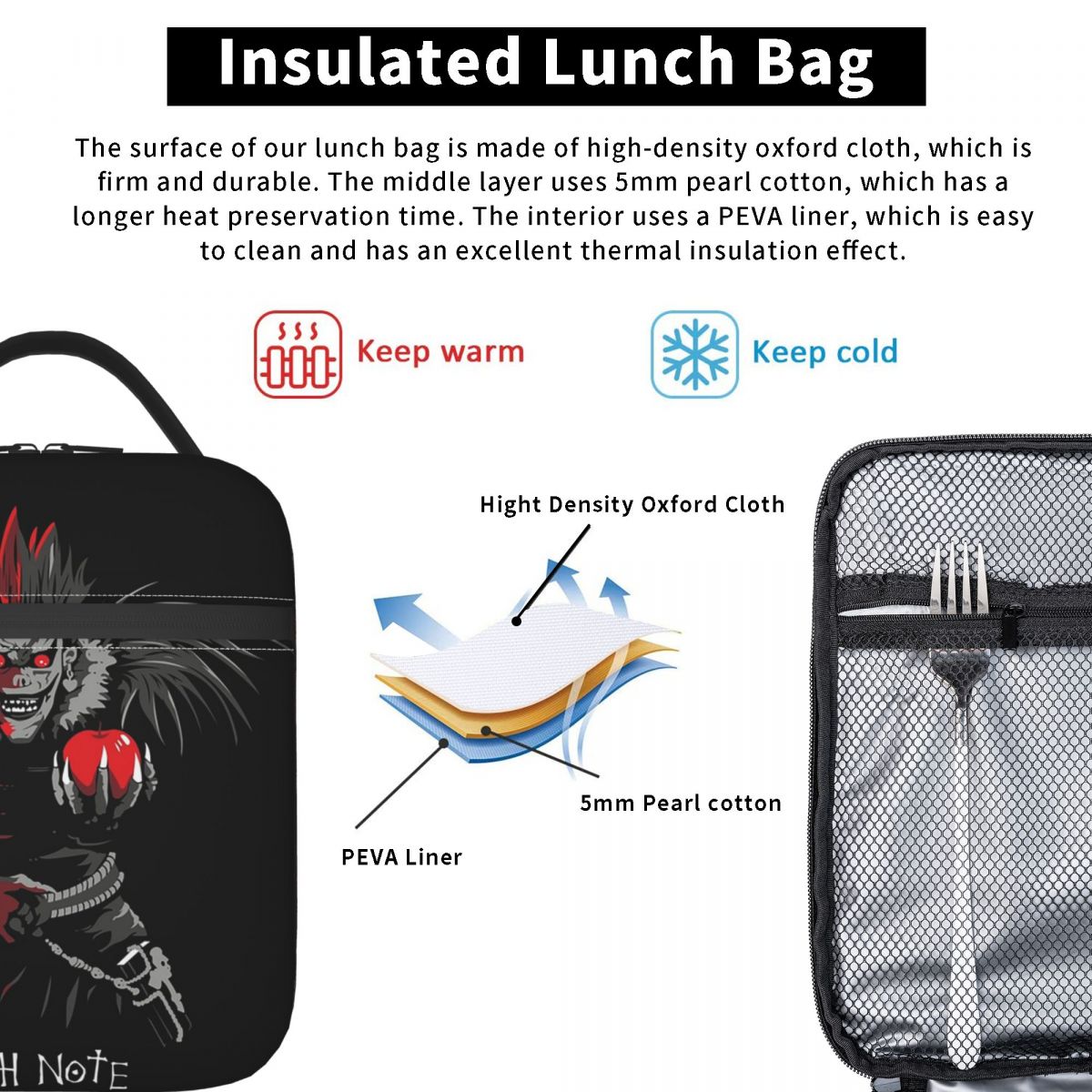 Tas Makan Siang Terisolasi Ani - Tote Bag Sublimation ulasan dan harga