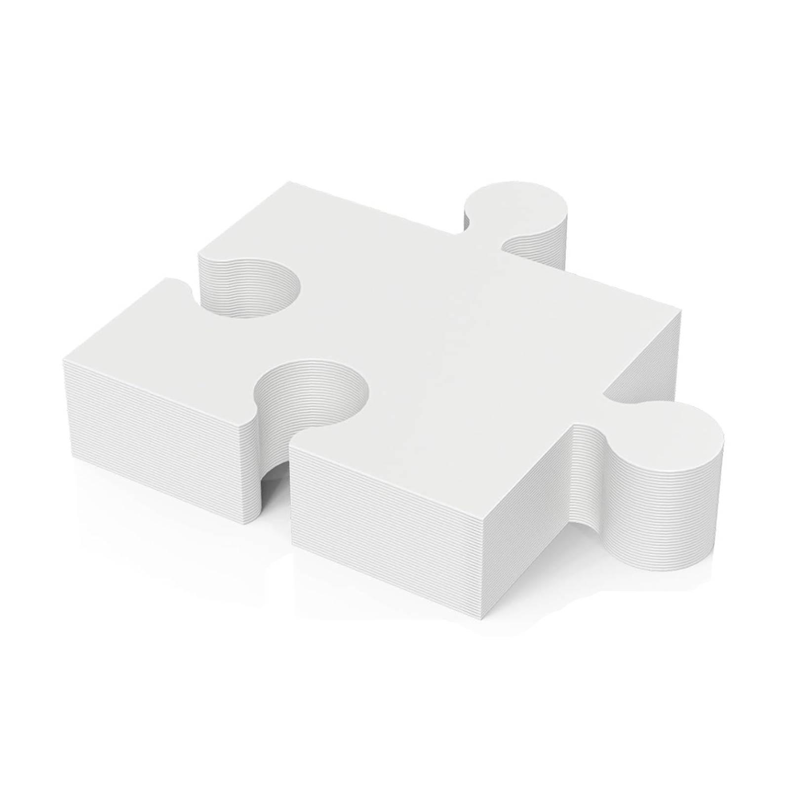 30 Buah Potongan Puzzle Dekora - Puzzle Blank White ulasan dan harga