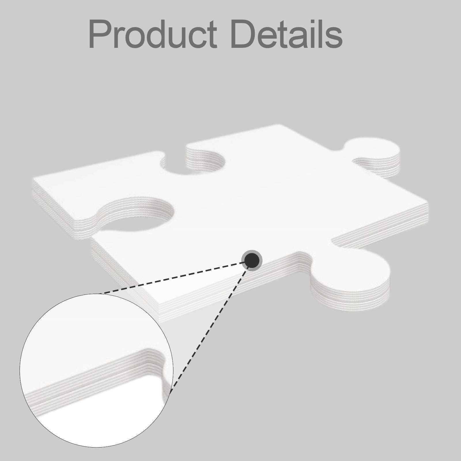 24x Papan Puzzle Karton Putih  - Puzzle Blank White ulasan dan harga