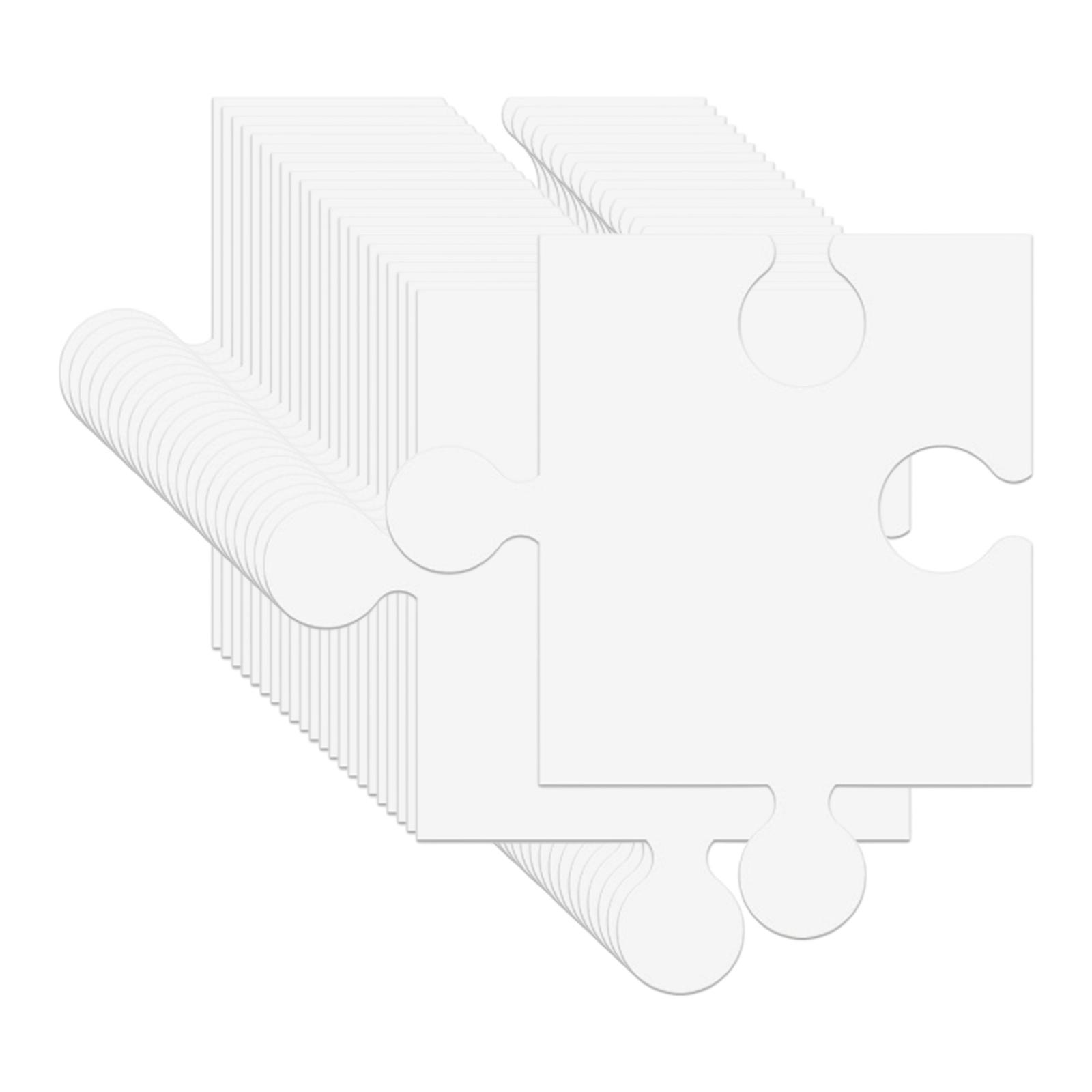 24 Buah Templat Puzzle Jigsaw  - Puzzle Blank White ulasan dan harga