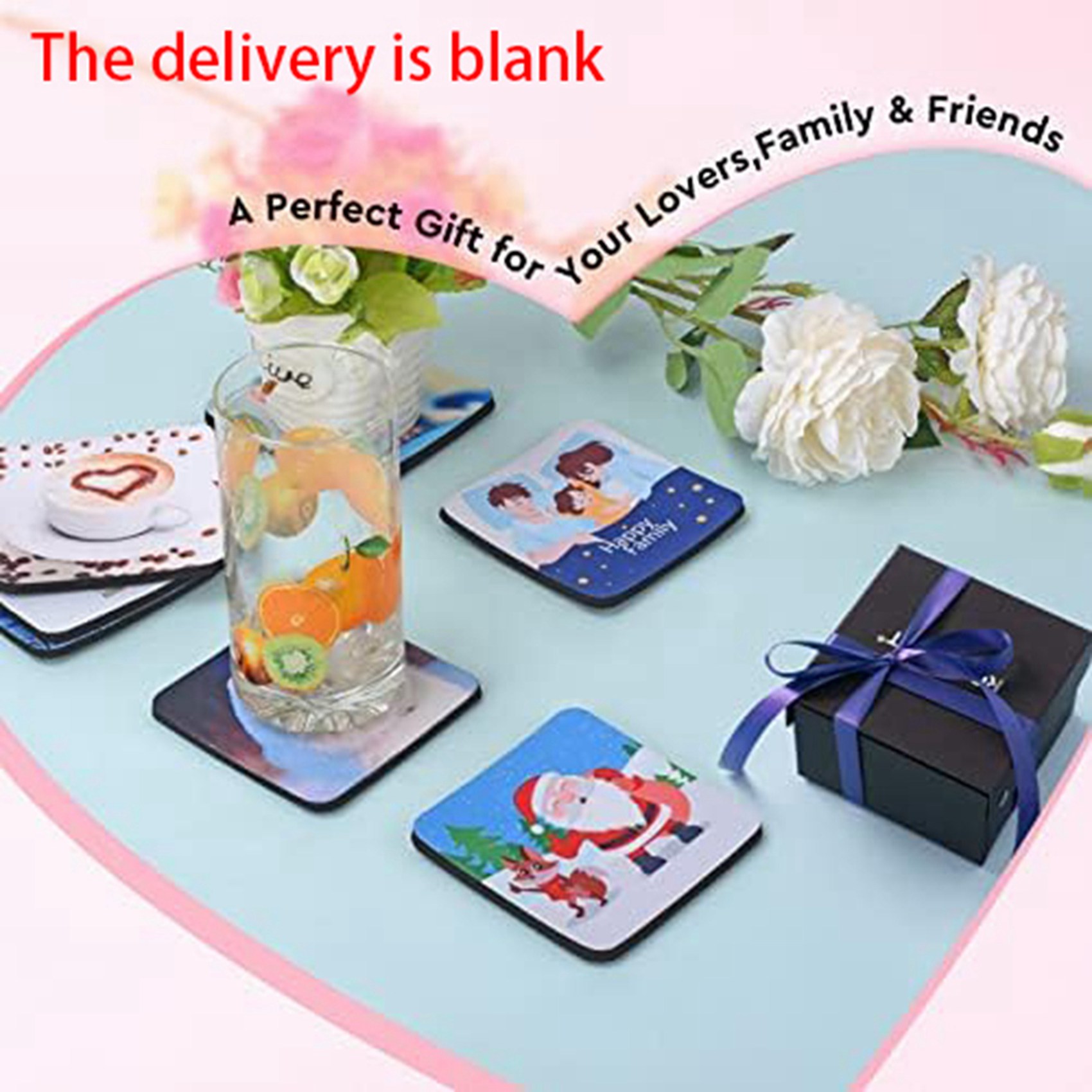 F-F 40 Buah Tatakan Gelas Subl - Coaster Sublimation Blank ulasan dan harga