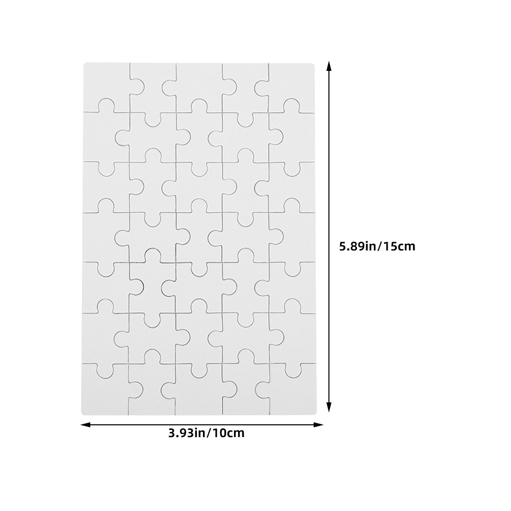 12 Buah Puzzle Kayu Putih Koso - Puzzle Blank White ulasan dan harga