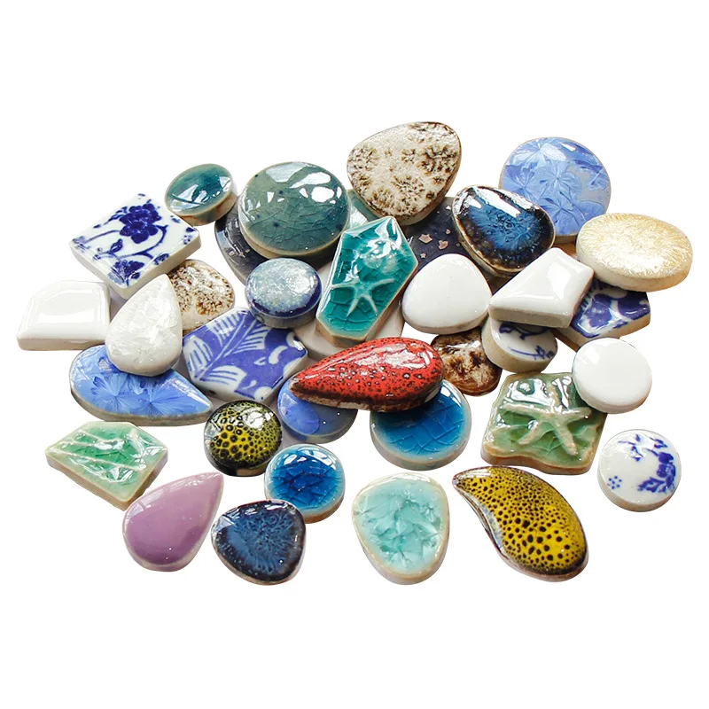 100g mosaik keramik Oval ubin  - Ceramic Tile Blank ulasan dan harga