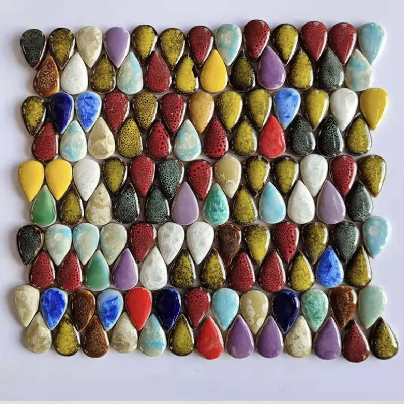 100g mosaik keramik Oval ubin  - Ceramic Tile Blank ulasan dan harga